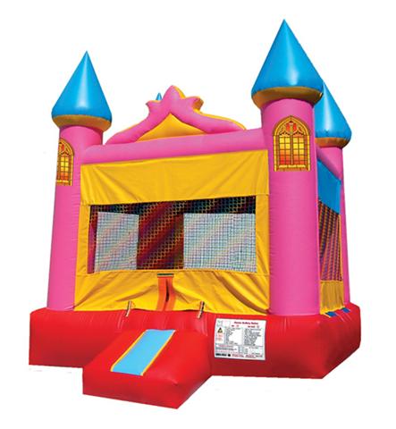 pink-castle-bounce-house